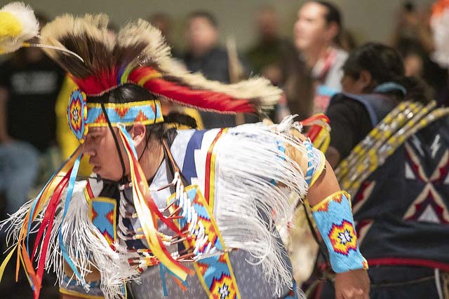 Attractive native outfits. Photo courtesy Clark College Communications