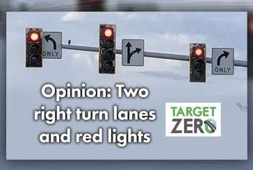 Opinion: Two right turn lanes and red lights