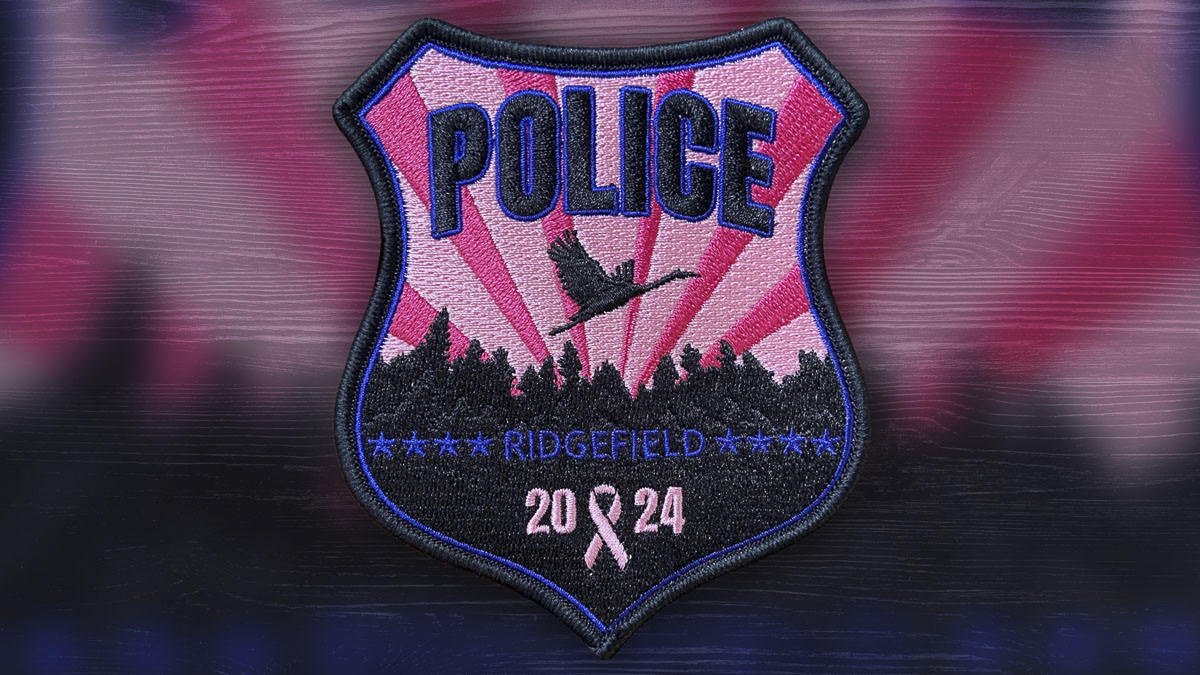 The Ridgefield Police Department promotes Breast Cancer Awareness Month with the Pink Patch Project to support early detection and cancer research.