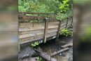 Work begins to repair bridge to lower falls in Lacamas Regional Park