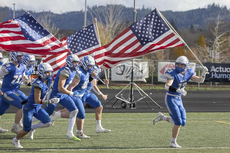 The La Center Wildcats went 9-2 this year and reached the Class 1A state quarterfinals. Photo by Mike Schultz