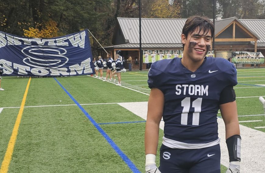 Skyview senior Kaden Hamlin cherishes another week of football as the Storm advance to state quarterfinals.