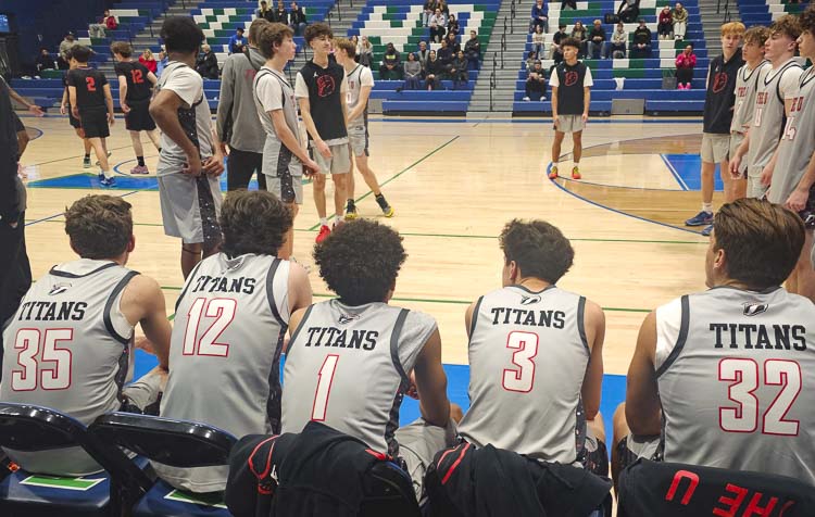 The Union Titans are among five Clark County boys basketball teams to be playing in the Mountain View Holiday Invite. The tournament will continue Friday and conclude Saturday, with four games each day at Mountain View High School. Photo by Paul Valencia