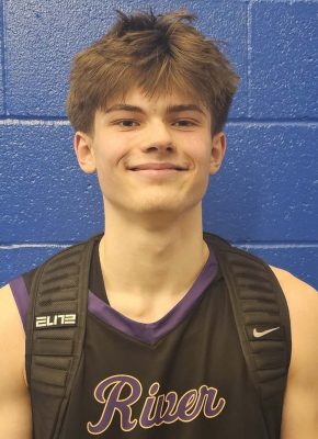 Luca Phillips of Columbia River scored 19 points in his team’s win over Evergreen on Thursday in the opener of the Mountain View Holiday Invite. All eight teams in this tournament, including five from Clark County, will play Friday and Saturday, as well, at Mountain View High School.