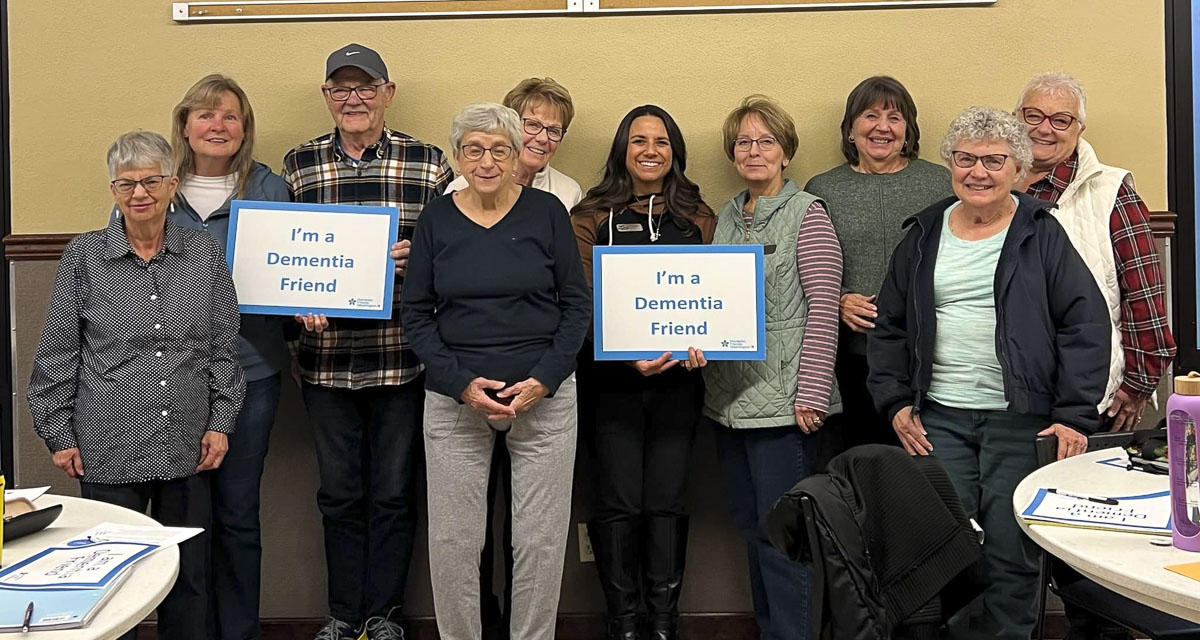 Battle Ground Senior Citizens participate in Dementia Friends program to promote awareness and community support.