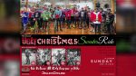 The Dialed Cycling Team's annual Ugly Christmas Sweater Bike Ride raises funds to buy new bicycles for children in need.