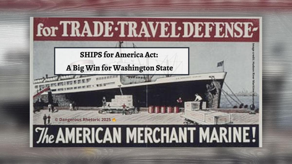 The SHIPS for America Act aims to revitalize Washington state’s shipbuilding industry, boosting the economy and national security.