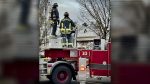 Vancouver Fire Department quickly extinguishes a blaze at a commercial building on NE 99th Street.