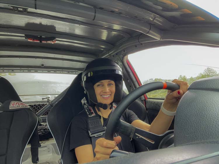 Aja Frary, who shined at Evergreen High School as an athlete in the 1990s, is getting more stunts as a driver as her career as a stunt performer evolves. Photo courtesy Aja Frary