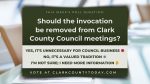 This week’s poll question asks: Should the invocation be removed from Clark County Council meetings? Vote now and share your opinion.