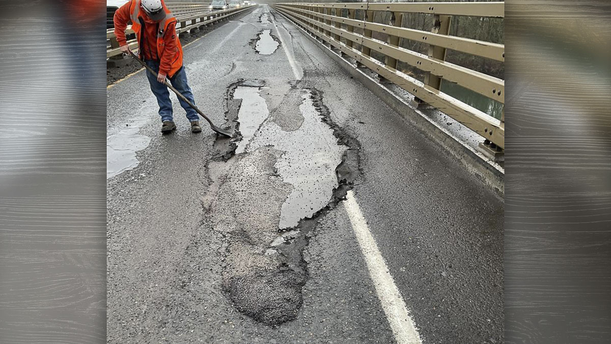 Emergency pavement repairs on the aging SR 14 West Camas Slough Bridge begin Jan. 7 after heavy rainfall worsened existing damage.