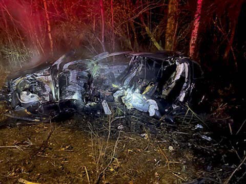 A bystander rescued a driver from a burning vehicle after a crash on I-205 near Padden Parkway before emergency crews arrived.