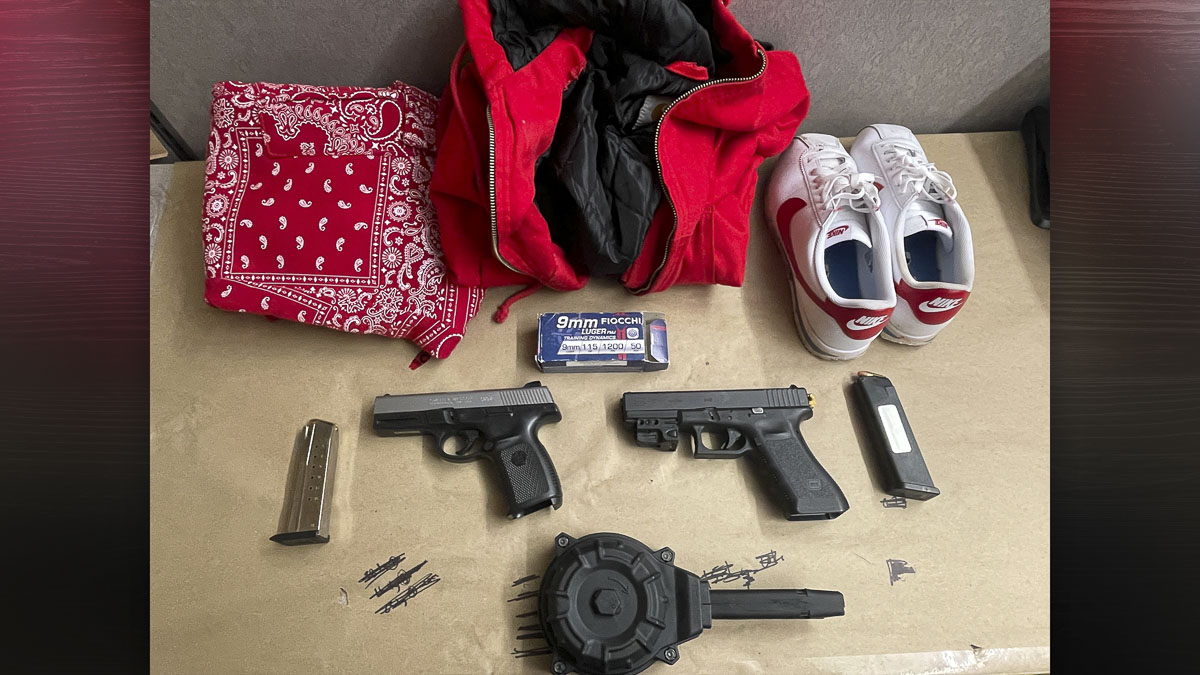 Recovered firearms and ammunition. Photo courtesy Vancouver Police Department