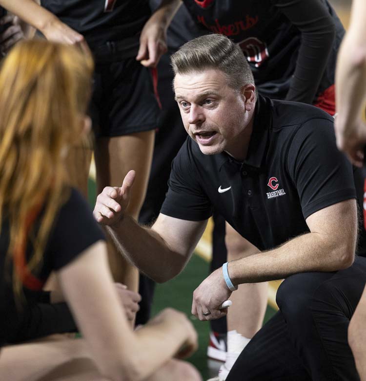 Camas basketball coach Scott Thompson, who won a state title in 2024 coaching the girls team, has accepted the head coaching position for the boys team at the school. Photo by Mike Schultz