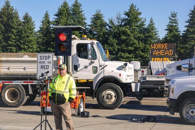 Clark County Highway Maintenance Crew Chief Ben Kemp. Photo courtesy Clark Co. WA Communications