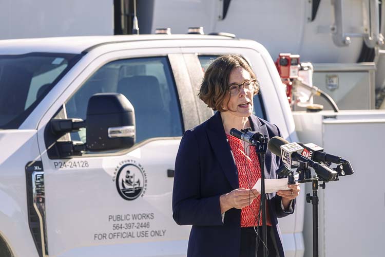 WSDOT Regional Administrator Carley Francis. Photo courtesy Clark Co. WA Communications