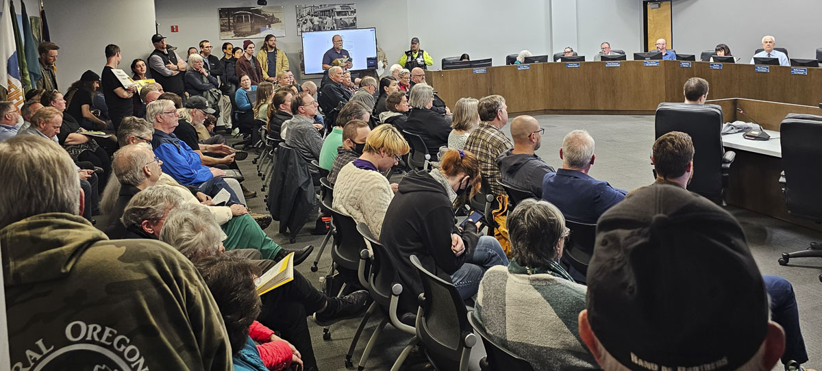 A large turnout is expected at the April 15 C-TRAN board meeting, where public input and a key vote on light rail funding will follow the recent removal of Michelle Belkot.