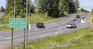 Both directions of I-5 in north Clark County will be closed early Sunday morning, April 13, for utility work involving overhead power line relocation.