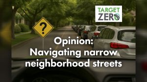 Doug Dahl explains who must yield when parked cars narrow neighborhood streets and offers insight on how these conditions can improve safety.
