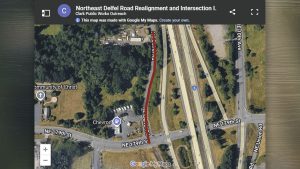 Clark County to host April 10 open house on Delfel Road project, replacing signals with a roundabout.