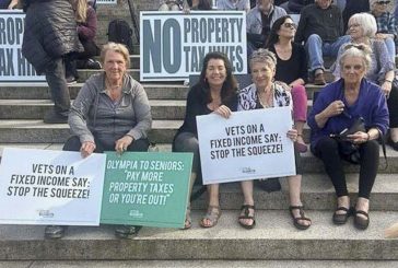 Hundreds rally in Olympia against proposed tax increases